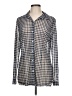 CAbi Houndstooth Gray Long Sleeve Button-Down Shirt Size L - photo 1