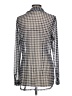 CAbi Houndstooth Gray Long Sleeve Button-Down Shirt Size L - photo 2