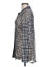 CAbi Houndstooth Gray Long Sleeve Button-Down Shirt Size L - photo 5