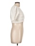 Mable 100% Cotton Ivory Short Sleeve Blouse Size L - photo 4