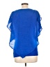 Alyx Blue Short Sleeve Blouse Size L - photo 2