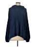 Sundance Floral Solid Blue Poncho Size L - photo 1