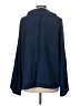 Sundance Floral Solid Blue Poncho Size L - photo 2