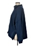 Sundance Floral Solid Blue Poncho Size L - photo 5