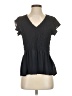 Madewell 100% Polyester Black Short Sleeve Blouse Size S - photo 1