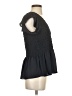 Madewell 100% Polyester Black Short Sleeve Blouse Size S - photo 4
