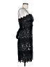 Masquerade 100% Polyester Stars Black Cocktail Dress Size 7 - 8 - photo 4