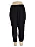 Studio by Torrid Solid Black Track Pants Size 1X Plus (1) - photo 1