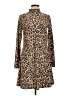 Mudd Animal Print Brown Casual Dress Size L - photo 1