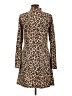 Mudd Animal Print Brown Casual Dress Size L - photo 2