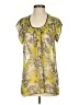 Plenty By Tracy Reese Yellow Short Sleeve Blouse Size S - photo 1