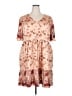 Suzanne Betro Paisley Tan Casual Dress Size 2X - photo 1