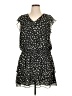 1.State 100% Polyester Animal Print Black Casual Dress Size XL - photo 1