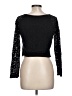 Adam Levine Black Long Sleeve Top Size L - photo 2
