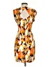 Maple Print Orange Cocktail Dress Size 2 - photo 2