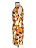 Maple Print Orange Cocktail Dress Size 2 - photo 5