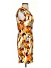 Maple Print Orange Cocktail Dress Size 2 - photo 4