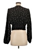 Shein Polka Dots Black Long Sleeve Blouse Size 8 - 10 - photo 2