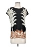 Vince Camuto Black Short Sleeve Top Size XS - photo 1