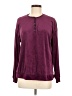 Nautica Burgundy Long Sleeve Blouse Size M - photo 1