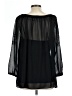 BCBGMAXAZRIA 100% Polyester Black Long Sleeve Blouse Size L - photo 2