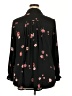 Lane Bryant 100% Polyester Floral Black 3/4 Sleeve Blouse Size 18 - 20 Petite - photo 2