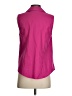 Chico's Solid Pink Sleeveless Button-Down Shirt Size S - photo 2