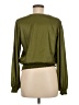 MICHAEL Michael Kors 100% Polyester Green Long Sleeve Blouse Size M - photo 2