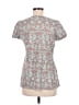 One World Gray Short Sleeve Blouse Size M - photo 2