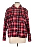 Lucky Brand 100% Cotton Plaid Red Jacket Size L - photo 1