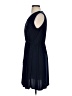 Tahari Solid Blue Cocktail Dress Size S - photo 5