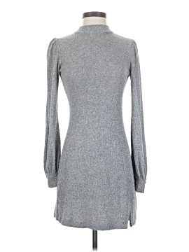chinese dress ladies Hollister Dark Gray Jersey Long Sleeve Scoop Neck Fit & Flare Sweater Dress  Sz L