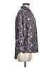 Lemon 100% Rayon Floral Blue 3/4 Sleeve Blouse Size M - photo 4