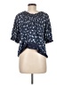 Lucky Brand Blue Short Sleeve Blouse Size M - photo 2