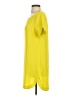 Mittoshop 100% Polyester Solid Yellow Casual Dress Size S - photo 5