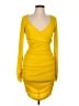 Cinq à Sept Solid Yellow Cocktail Dress Size 12 - photo 1