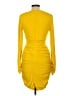 Cinq à Sept Solid Yellow Cocktail Dress Size 12 - photo 2