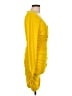Cinq à Sept Solid Yellow Cocktail Dress Size 12 - photo 4