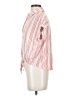 Sanctuary 100% Rayon Stripes Red Short Sleeve Blouse Size XS - photo 5