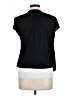Apostrophe Black Short Sleeve Blouse Size L - photo 2