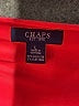 Chaps Solid Red Pink Cocktail Dress Size L - photo 6