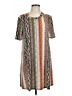 BCBGeneration Print Tan Casual Dress Size L - photo 1