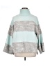 Unbranded Color Block Teal Turtleneck Sweater Size XL (estimated) - photo 1