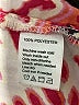Calligraphie 100% Polyester Red Long Sleeve Blouse Size XL - photo 8