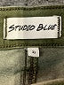 STUDIO BLUE Solid Green Casual Pants Size 33 waist - photo 7