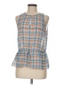 W by Worth 100% Polyester Blue Sleeveless Blouse Size 6 - photo 1