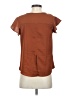 Haute Monde 100% Polyester Brown Short Sleeve Blouse Size S - photo 2
