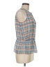 W by Worth 100% Polyester Blue Sleeveless Blouse Size 6 - photo 4