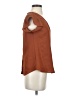 Haute Monde 100% Polyester Brown Short Sleeve Blouse Size S - photo 4