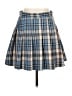 Blu Pepper 100% Polyester Plaid Blue Casual Skirt Size L - photo 1